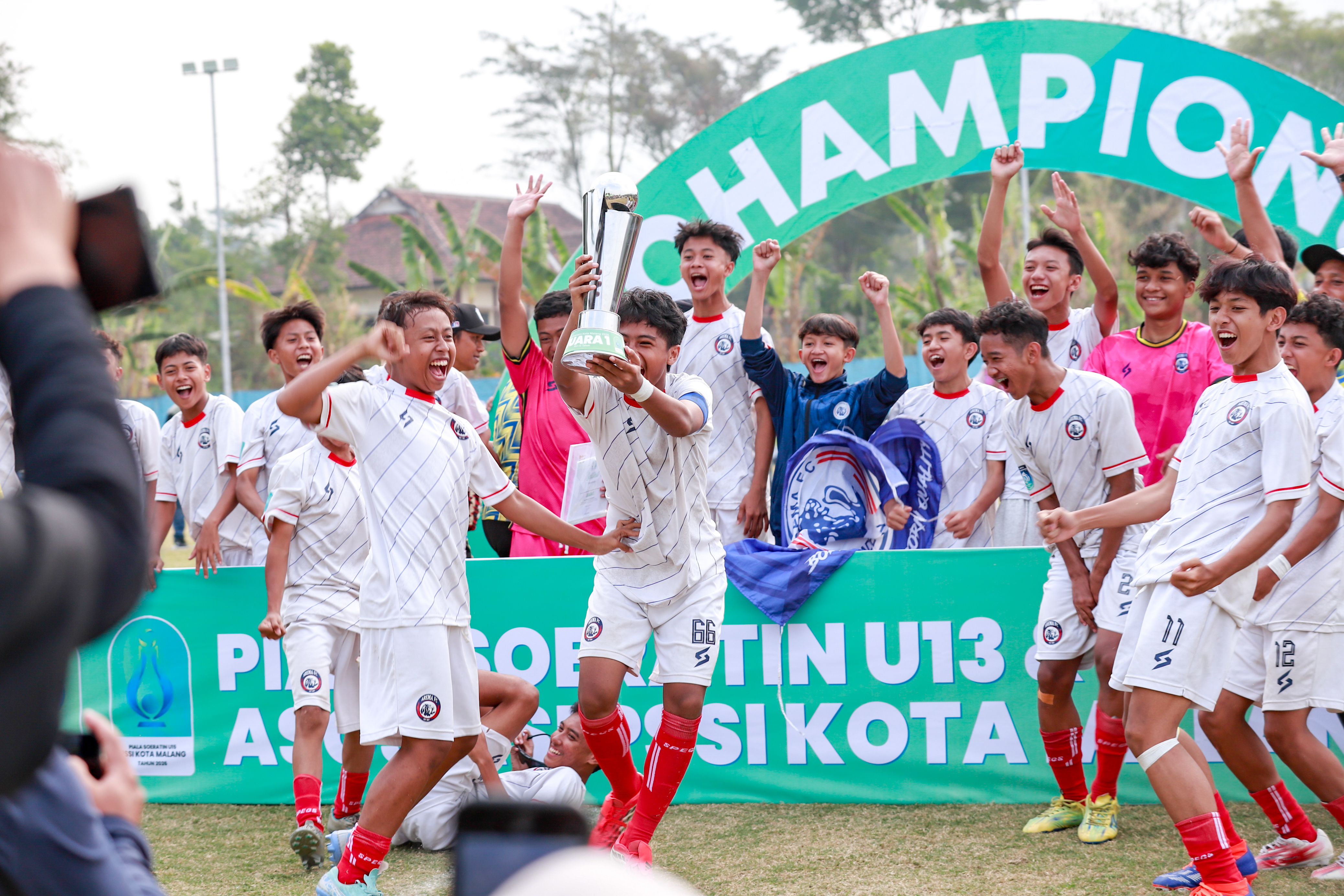 Pertahankan Gelar Juara Piala Soeratin Regional Kota Malang, Arema FC U-15 Jadi Wakil ke Provinsi