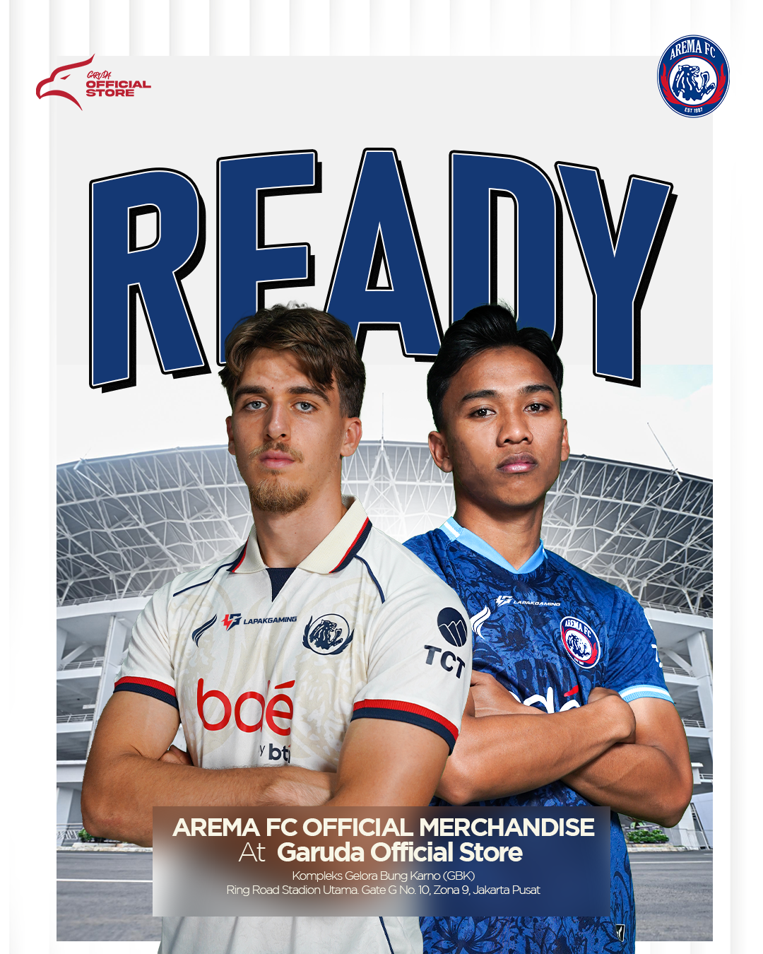 Merchandise Resmi Arema FC Kini Hadir di Garuda Store